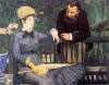 Im Gewächshaus - Gemälde von Manet